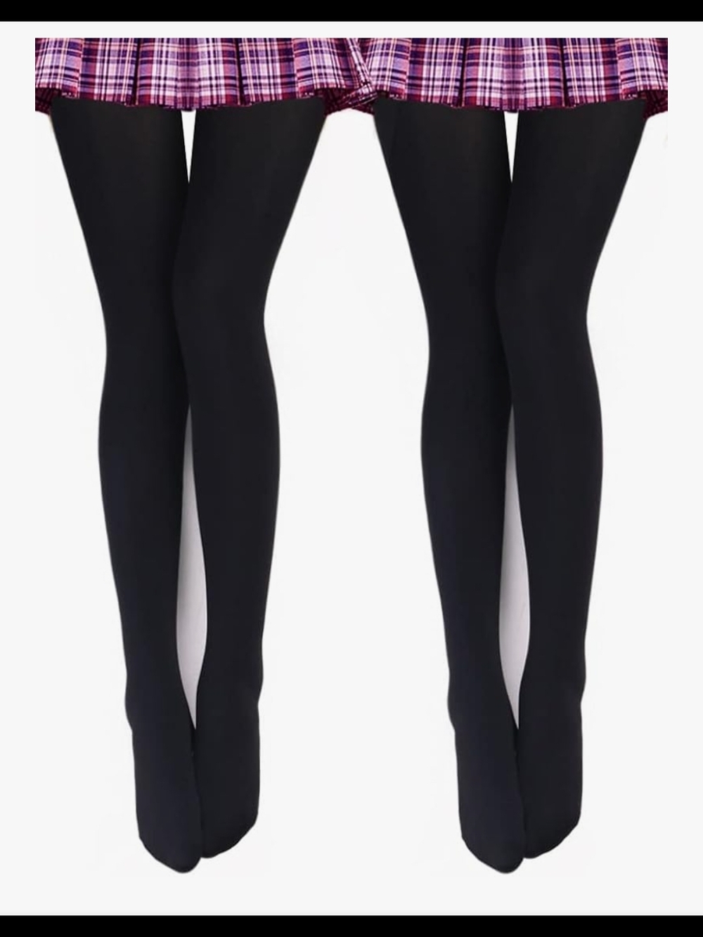 Vero Monte Black Opaque Women's Tights - Classic Hosiery L/XL